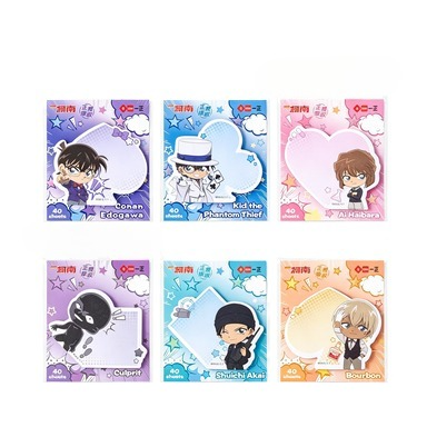 Memo Pad Sticky - Notes autocollantes de Détective Conan, style