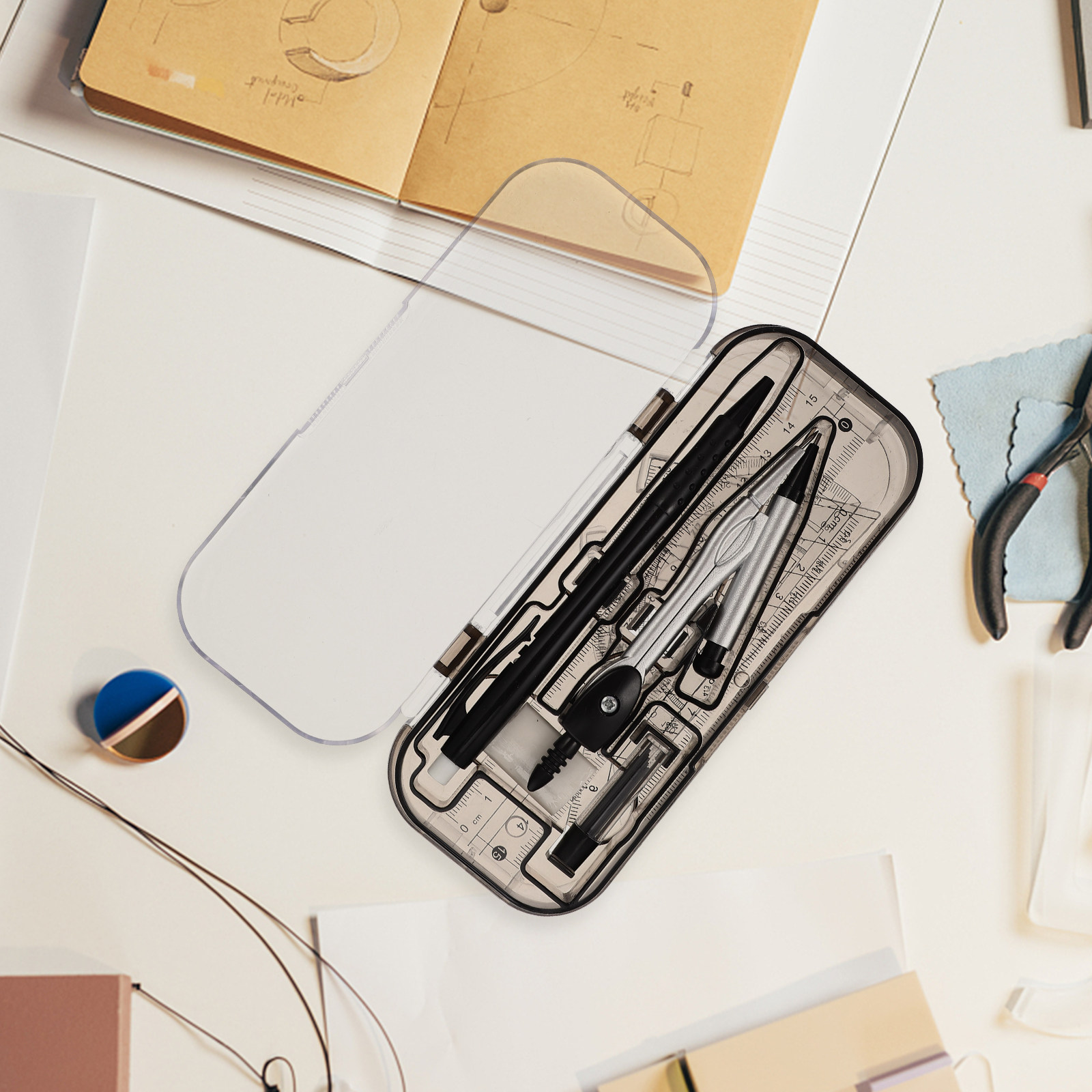 1 Ensemble d'outils de dessin  - Compass Geometry Set avis et prix
