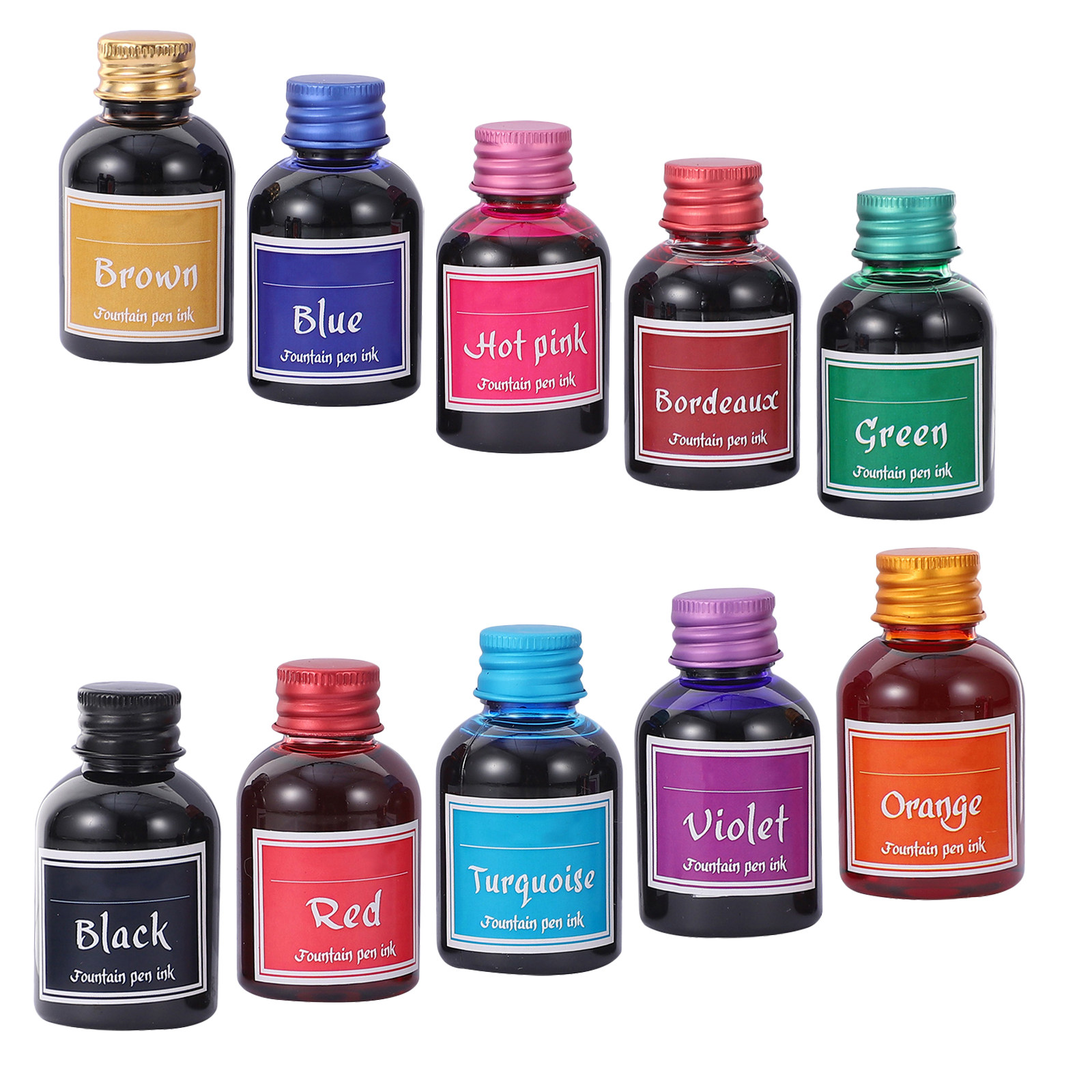 Ensemble de 10 bouteilles d'en - Calligraphy Ink Bottle avis et prix