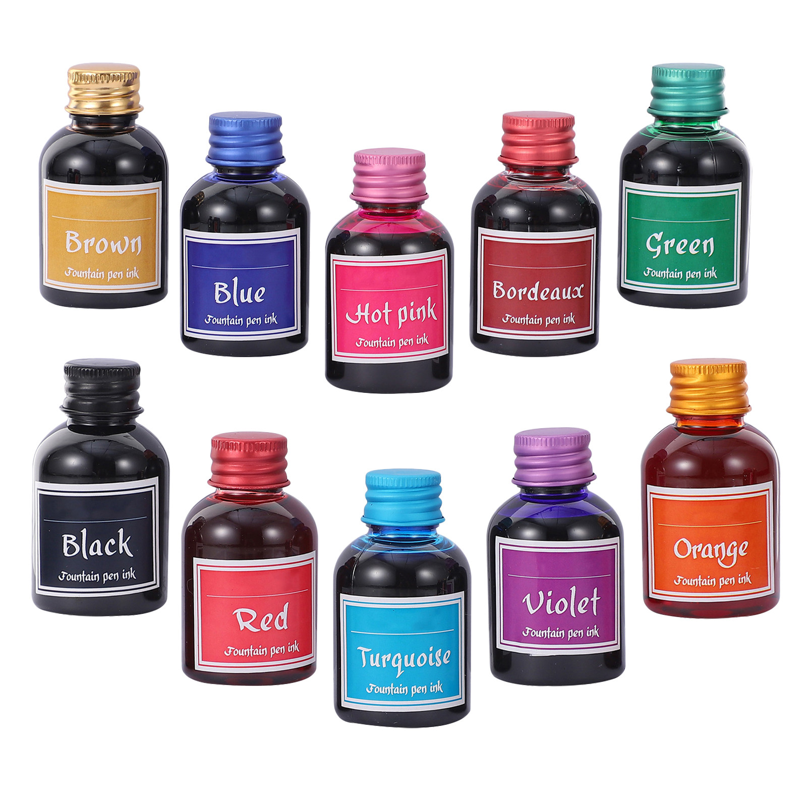 Ensemble de 10 bouteilles d'en - Calligraphy Ink Bottle avis et prix